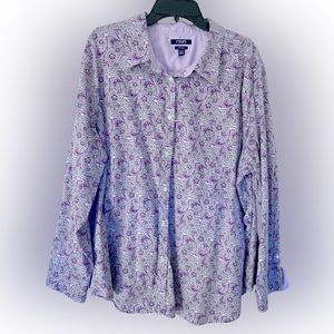 Women’s 3X CHAPS button down dress shirt